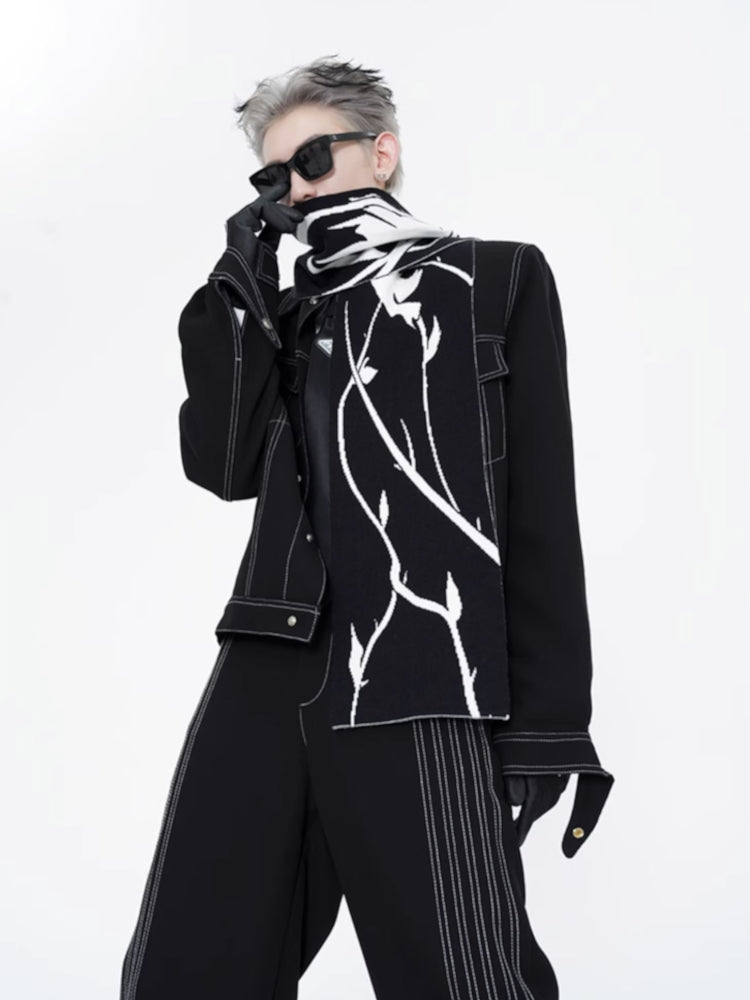 sketch design monochrome jacket nc0071