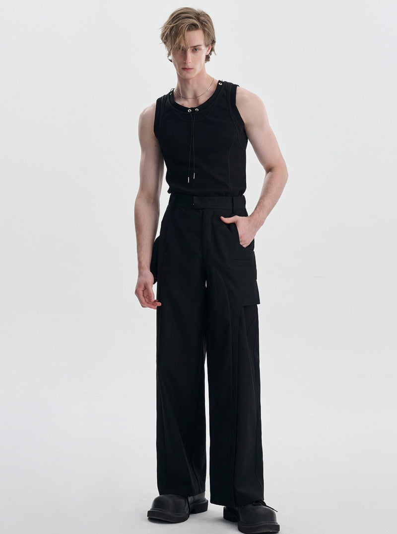 black detail mode slacks nc0022