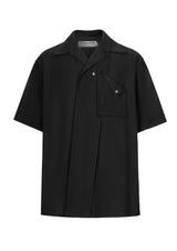 v-neck simple mode shirt (short sleeve) nc0050