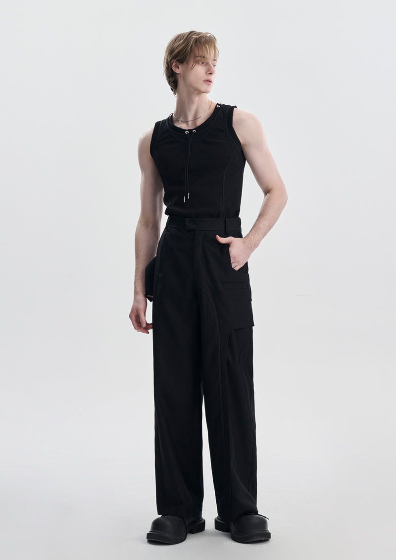 black detail mode slacks nc0022