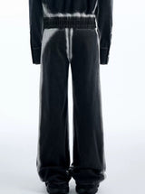 spray color draped denim pants nc0029