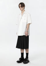 v-neck simple mode shirt (short sleeve) nc0050