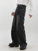 heavy duty edge design denim pants nc0088