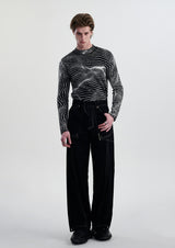 spider web nuance high neck knit nc0019