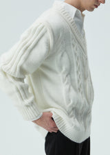 loose design cable knit nc0046