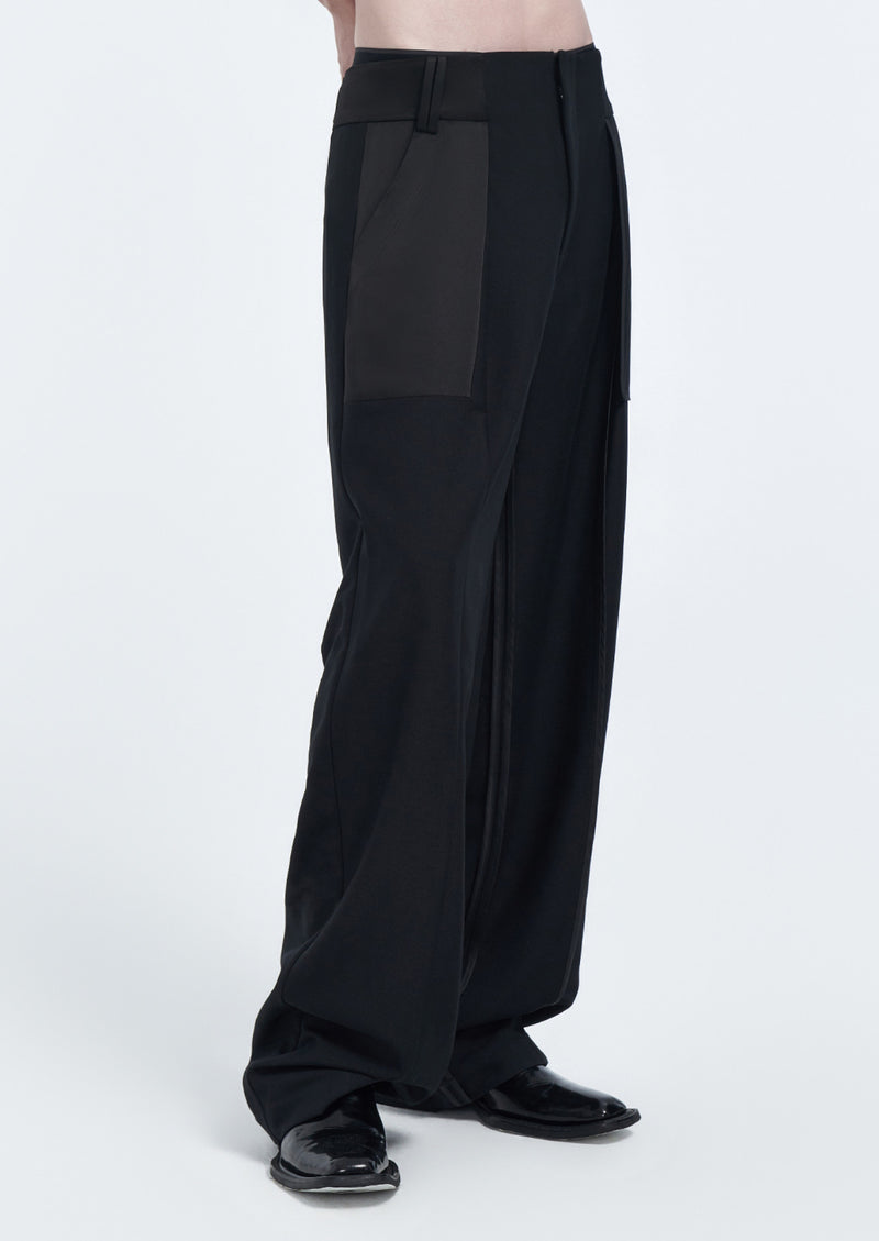 satin light loose slacks nc0043