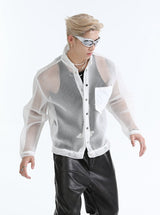 high neck mesh shirt nc0066