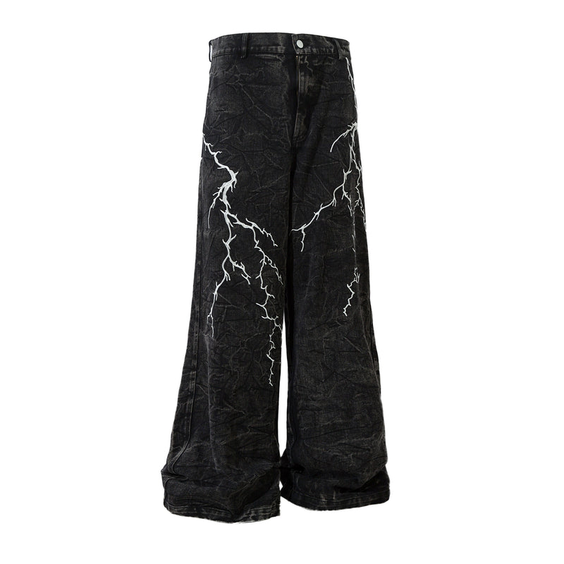 lightning design street denim pants nc0196