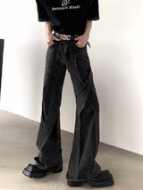 cross design high end denim pants nc0091