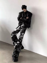 camouflage mode flare pants nc0185