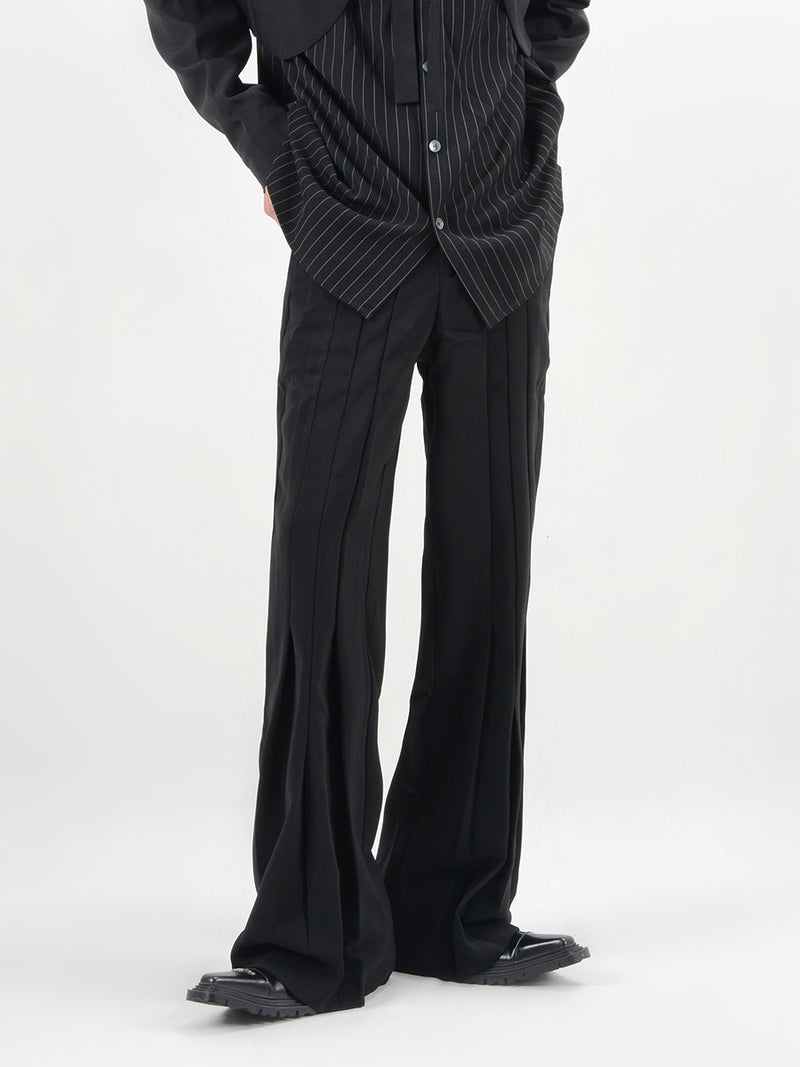 pleated flare classical slacks nc0087