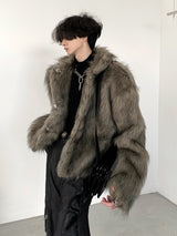 luxury mink touch fur jacket nc0095