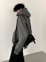 layered loose silhouette hoodie nc0101