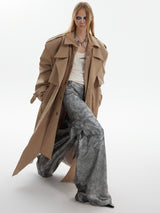 mode silhouette trench coat nc0162