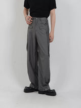 high-end tuck drape pants nc0056