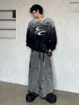 gradient icon loose knit nc0236