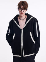 bicolor zip up hoodie nc0173