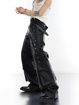 punk leather pants nc0133