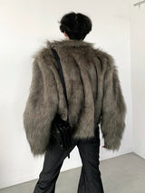 luxury mink touch fur jacket nc0095