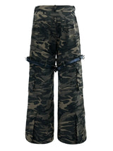 camouflage buckle pants nc0223