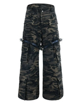 camouflage buckle pants nc0223