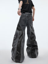 wasteland style loose denim pants nc0121