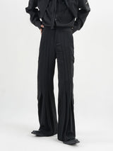 pleated flare classical slacks nc0087