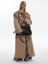 mode silhouette trench coat nc0162