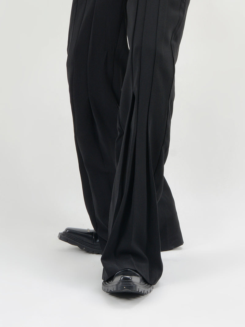 pleated flare classical slacks nc0087