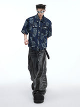 wasteland style loose denim pants nc0121