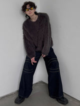 mohair touch loose knit nc0255