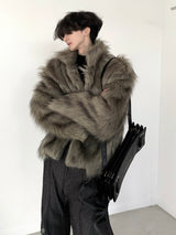 luxury mink touch fur jacket nc0095