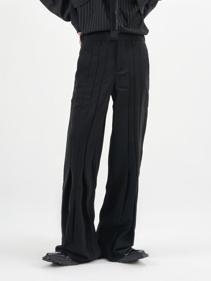 pleated flare classical slacks nc0087