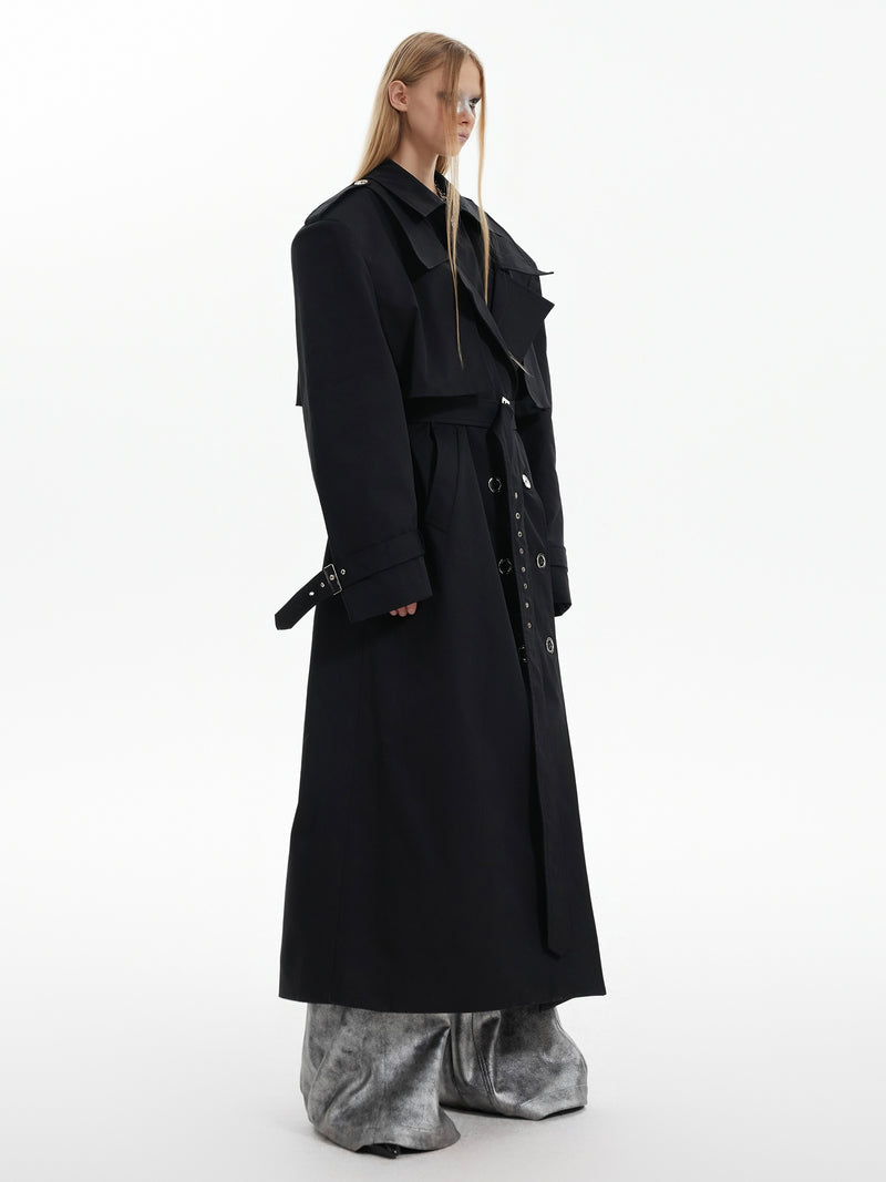 mode silhouette trench coat nc0162