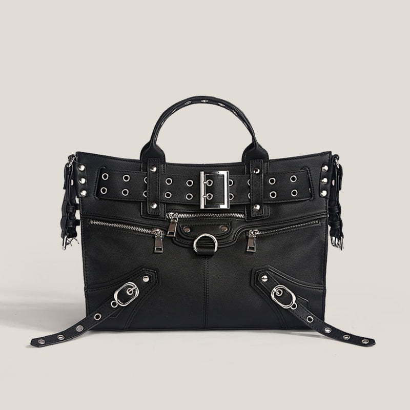 rivet edge leather bag nc0112