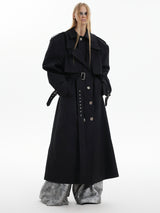 mode silhouette trench coat nc0162