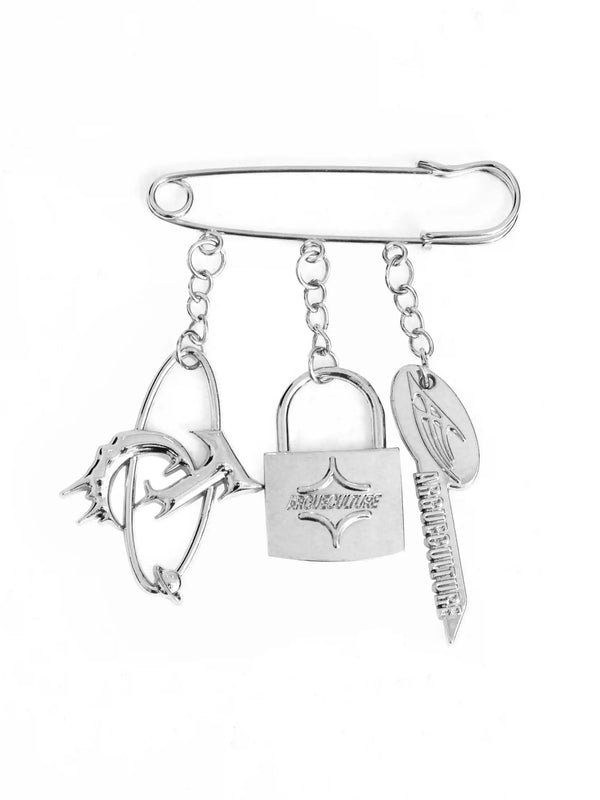 silver charm pin nc0222