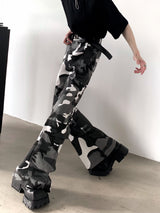 camouflage mode flare pants nc0185