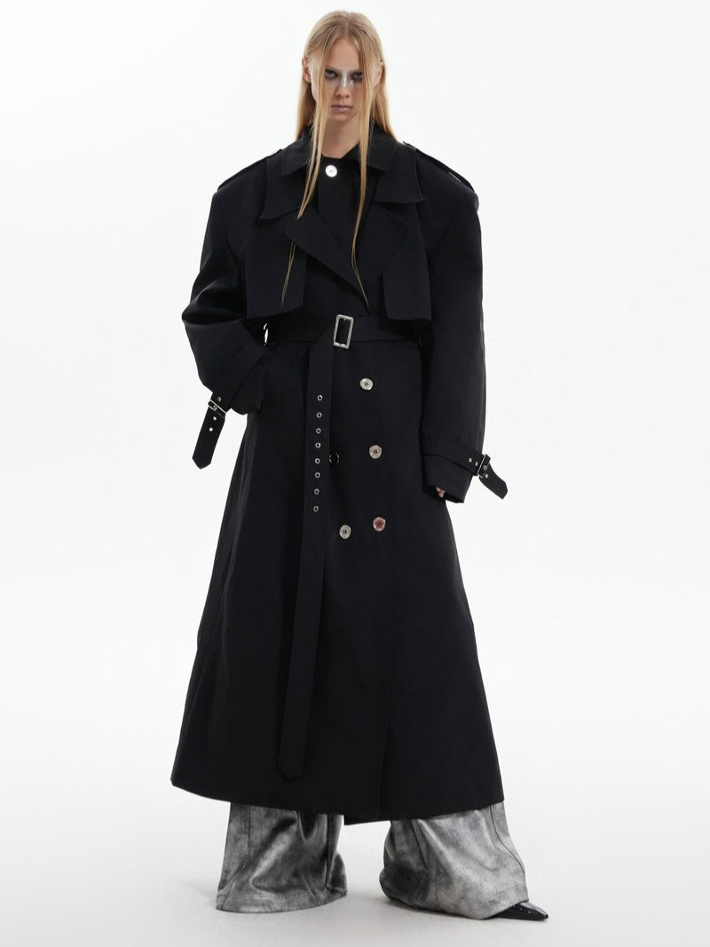 mode silhouette trench coat nc0162