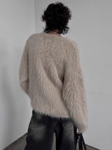 mohair touch loose knit nc0255