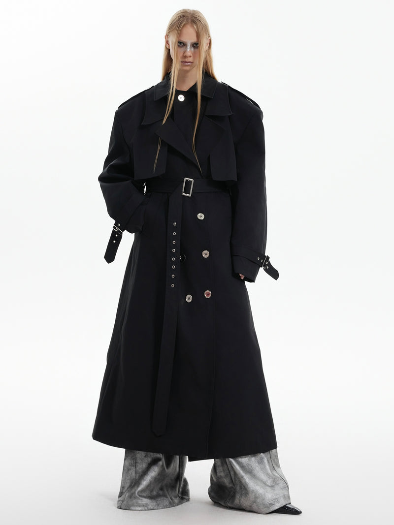 mode silhouette trench coat nc0162