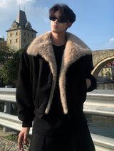 fur mode short jacket nc0218