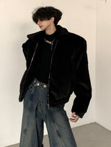 monochrome boa jacket nc0105