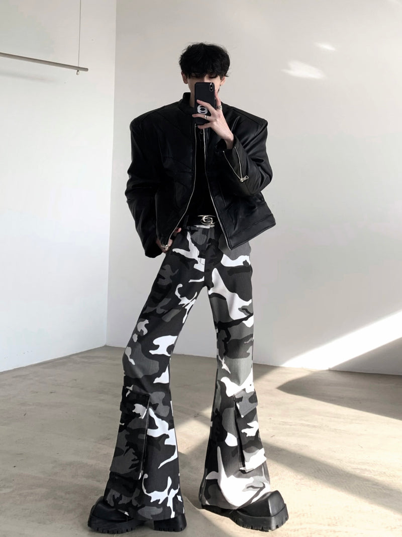 camouflage mode flare pants nc0185