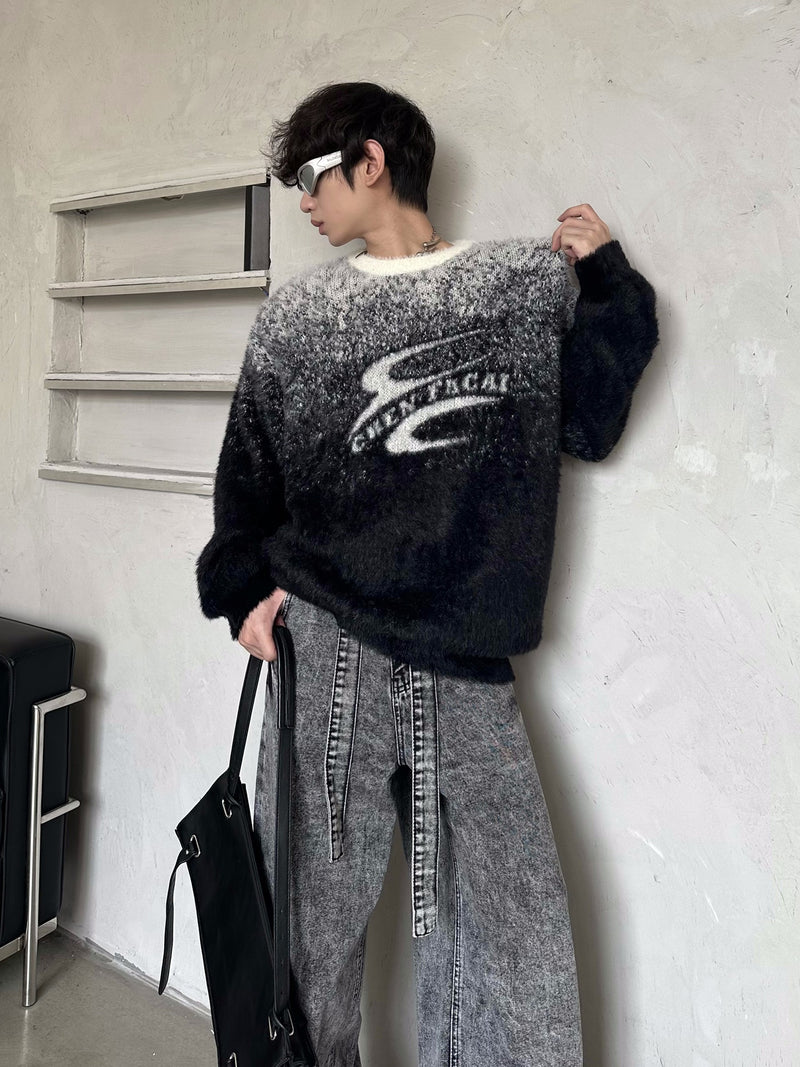 gradient icon loose knit nc0236