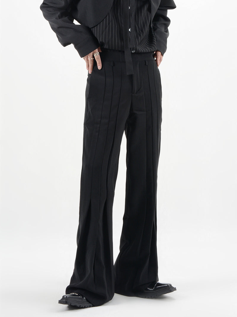 pleated flare classical slacks nc0087