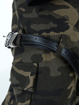 camouflage buckle pants nc0223