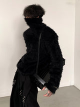 fur touch loose knit nc0097