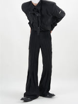 pleated flare classical slacks nc0087