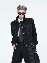 sketch design monochrome jacket nc0071